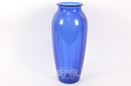 gr. Tischvase, Glas blau
