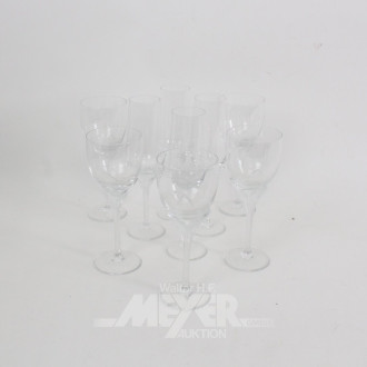 5 Weingläser und 4 Sektgläser ROSENTHAL