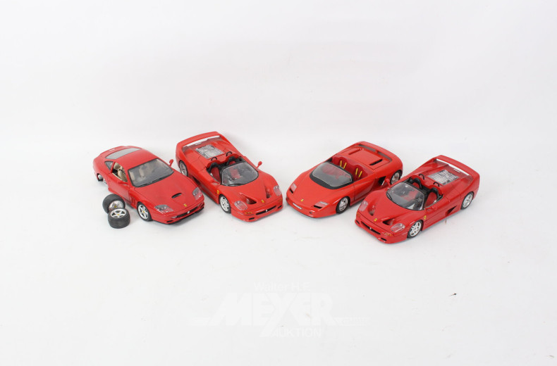 10 Modellautos "FERRARI"