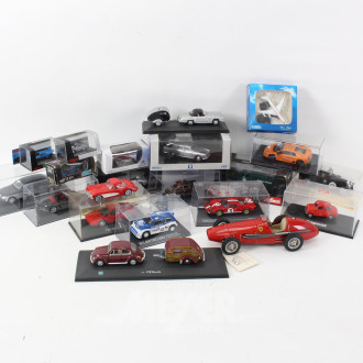 Konvolut Modellautos u.a. Schuco, ca. 20 Stück, meist OVP