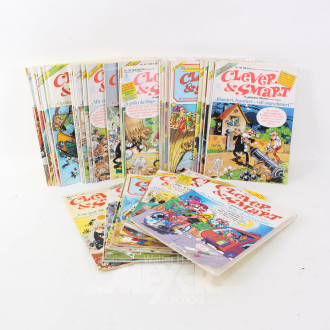Konvolut versch. Comic-Hefte, hauptsächlich CLEVER & SMART, ca. 150 Stück