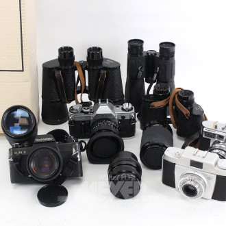 Posten Fototechnik u. Ferngläser, u.a. Rollei, Vogtländer, Minolta