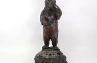 Holzschnitzfigur / Schirmständer "Bär"