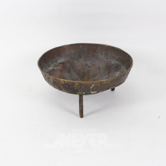 Fuß-Schale, Metall, in Maskenform