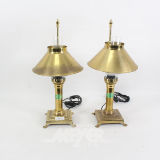 Tischlampenpaar im Stil einer Petroleumlampe