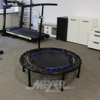Trampolin mit Haltegriff, schwarz