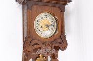 Jugendstil-Wanduhr, Eiche, um 1910