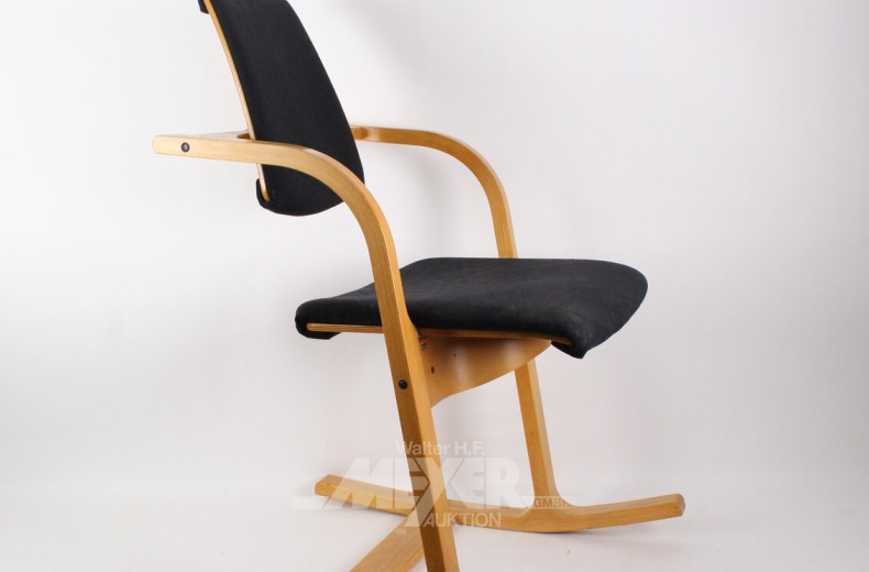 4 Schaukel-Bewegungsstühle, Design nach Peter Opsvik