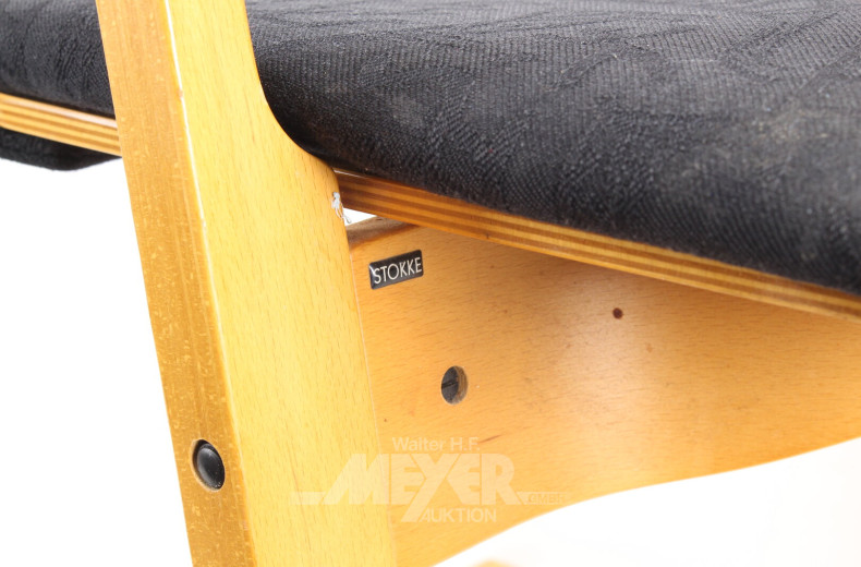 4 Schaukel-Bewegungsstühle, Design nach Peter Opsvik