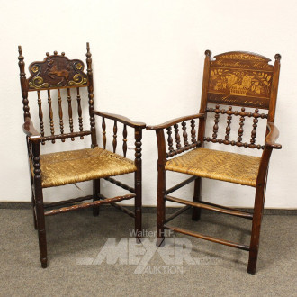 2 versch. Hochzeitsstühle