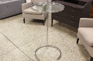 Beistelltisch mit Glasplatte, mit gravierter Signatur "Eileen W Gray", No. QA05650