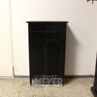 Hochkommode, Holz, 2-türig, 3 Schubladen