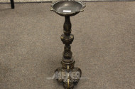 Standascher, Messing/Bronze-Legierung angelaufen, ca. 58 cm