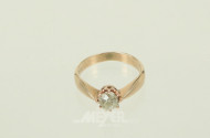 Solitärring mit 1 Altschliffbrillant