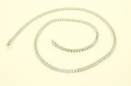 Collier in Allianzform, ausgefasst mit 168 nat. Diamanten im Brillantschliff von zus. ca. 10,30ct. tw-w/vsi-si