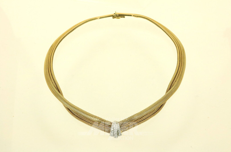 modernes Collier von Grossé mit 19 kl. Brillanten