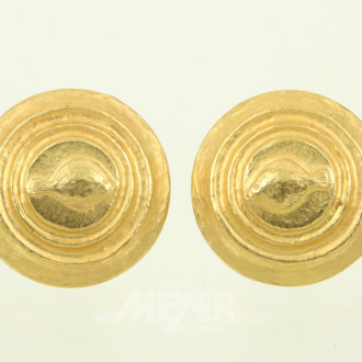 Paar runde Ohrclipse