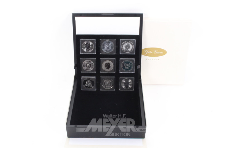 Konvolut besonderer Editionen von Silberunzen aus div. Ausgabeländern