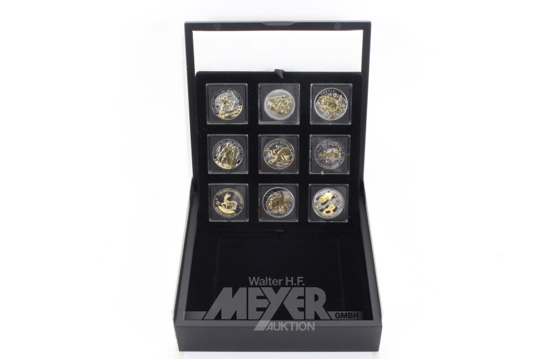 Konvolut besonderer Editionen von Silberunzen aus div. Ausgabeländern