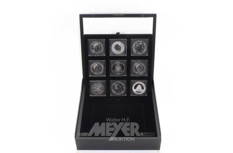 Konvolut besonderer Editionen von Silberunzen aus div. Ausgabeländern