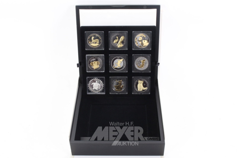 Konvolut besonderer Editionen von Silberunzen aus div. Ausgabeländern