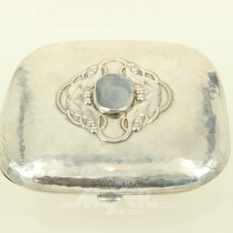 Zigarettenetui, gehämmert mit Innenvergoldung