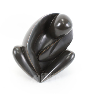 schwere Skulptur "Erschöpft"