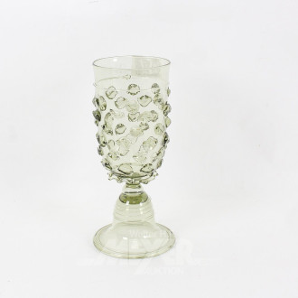 Noppen-Pokalglas "Tausendaugen", grün