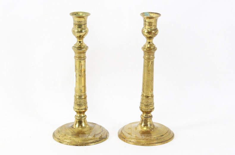 Paar Kerzenleuchter, 1-flammig