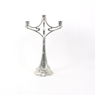 gr. Tischleuchter im Jugendstil, 3-flammig