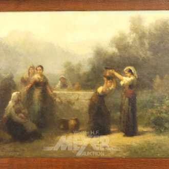 Gemälde 'Mägde am Brunnen'