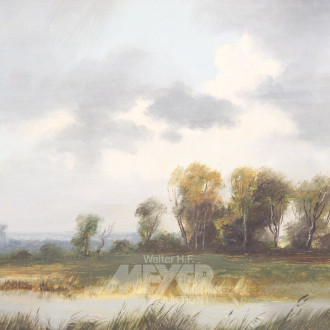 Gemälde 'Norddt. Landschaft'