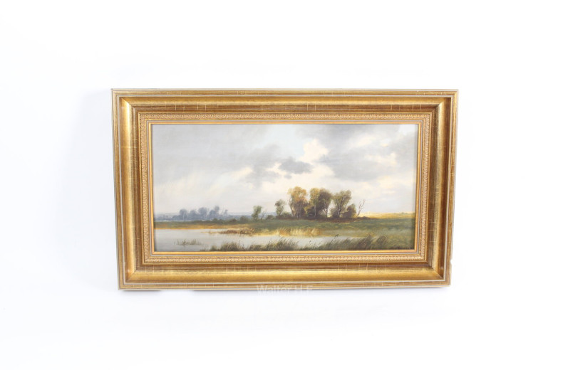 Gemälde 'Norddt. Landschaft'