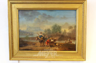 Gemälde "Flußlandschaft mit Schafhirten"