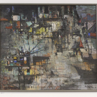 Gemälde "Abspraktes Industriedesign"