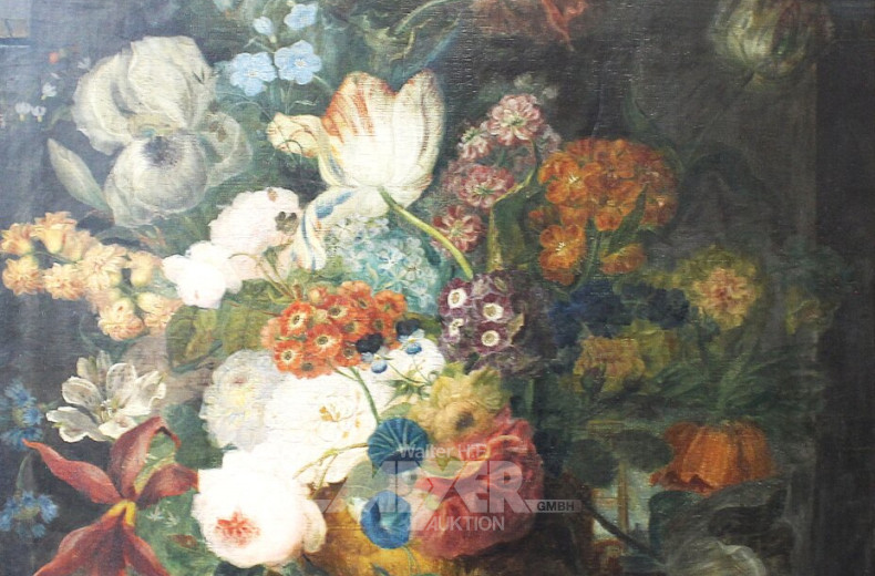 Gemälde "Stillleben mit Blumen und Obst"