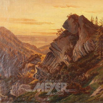 Gemälde "Gebirgsmassiv"