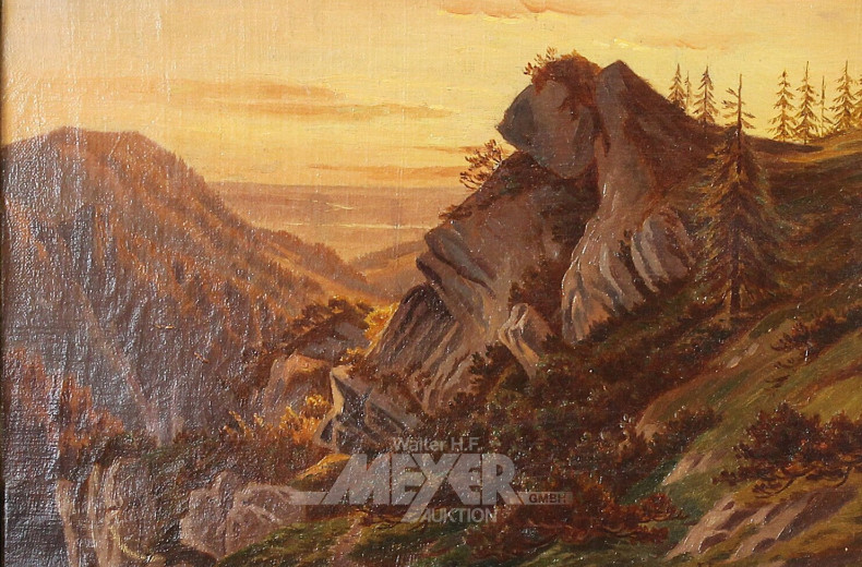 Gemälde "Gebirgsmassiv"
