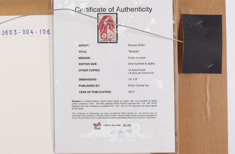 Farbserigraphie 'Rosada'