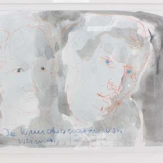 Farblithographie "Die Wunderknaben von Weimar"