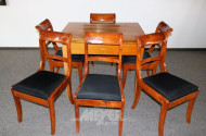 Tischgruppe, Biedermeier, 19. Jh., best. aus: