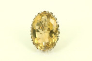 Damenring, besetzt mit 1 Citrin von ca. 65ct.
