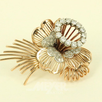 Brosche in Blütenform