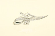 Brosche mit 26 Brillanten