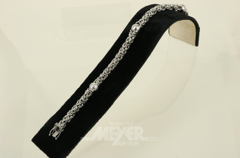 Königsketten-Armband mit 3 Kugel-Zwischengliedern