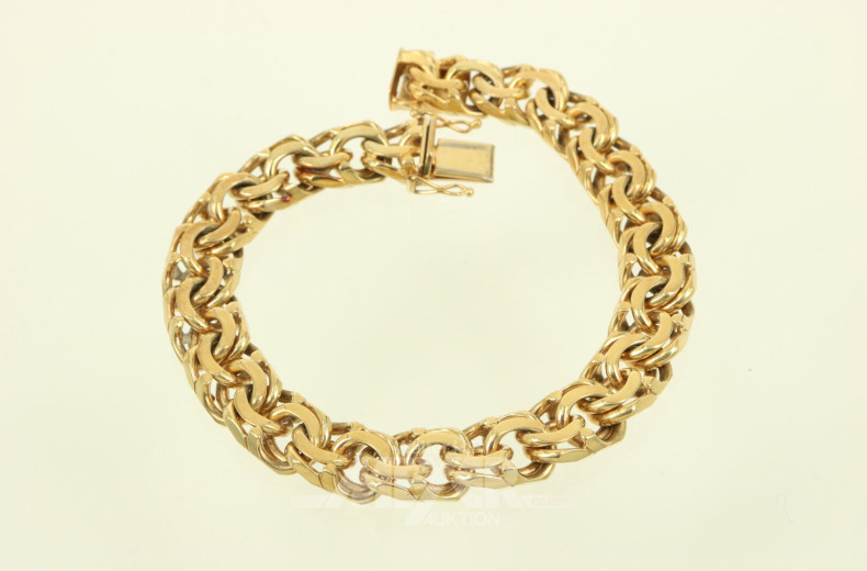 Gliederarmband, Doppel-S-Form, Handarbeit