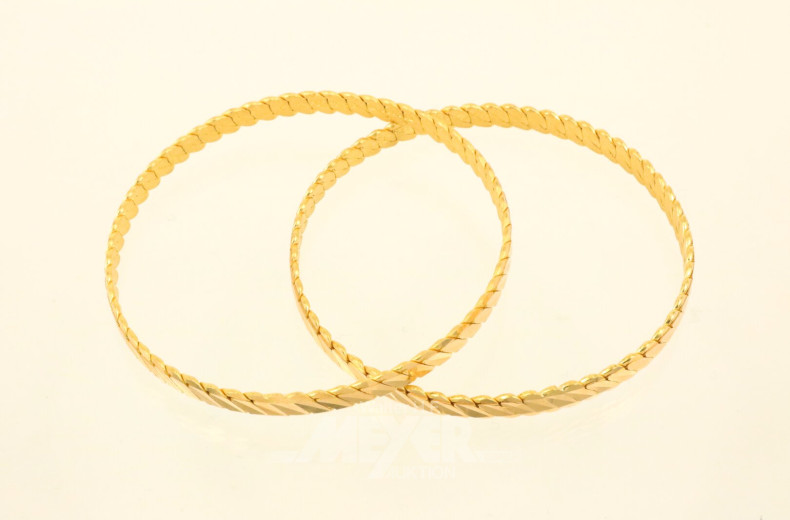 2 Armreifen "Burma Bilezik Üclü" in 916 GG