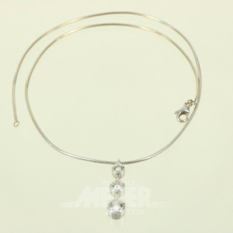 Collier mit 3 Brillanten