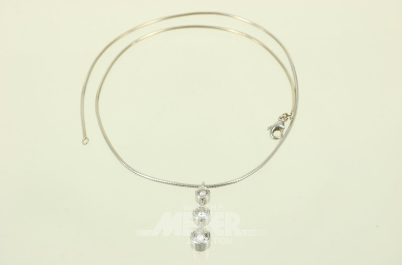 Collier mit 3 Brillanten