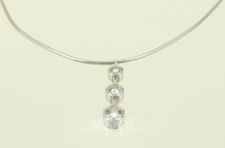Collier mit 3 Brillanten